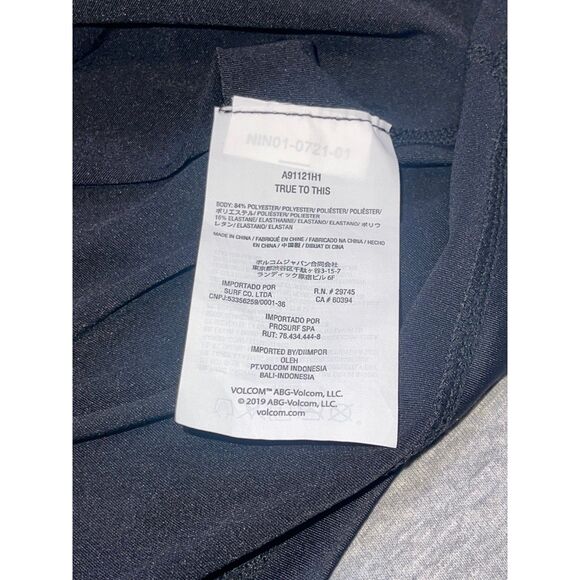 Volcom Stone Hawaii Lone Path Mens Short Sleeve 50+ Anti UV Rash Guard Black XXL - Picture 8 of 13